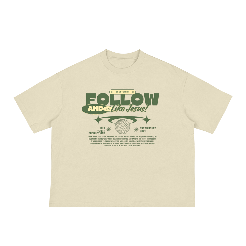 'FOLLOW JESUS' Boxy Tee