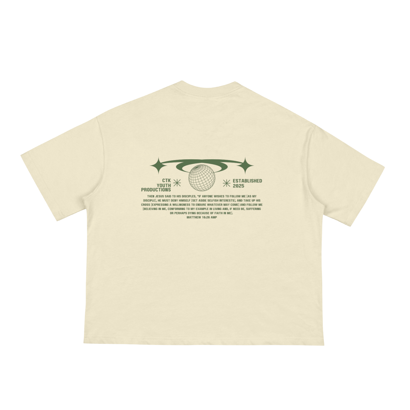 'FOLLOW JESUS' Boxy Tee